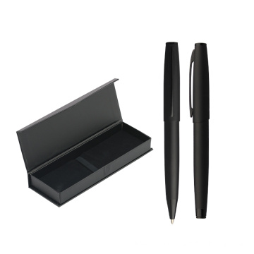 Neue kreative Business Matte Color Black Metal Pen mit Werbelogo